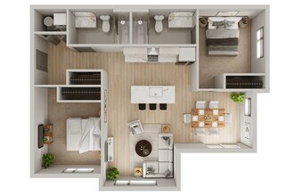 Unit B 337 floor plan